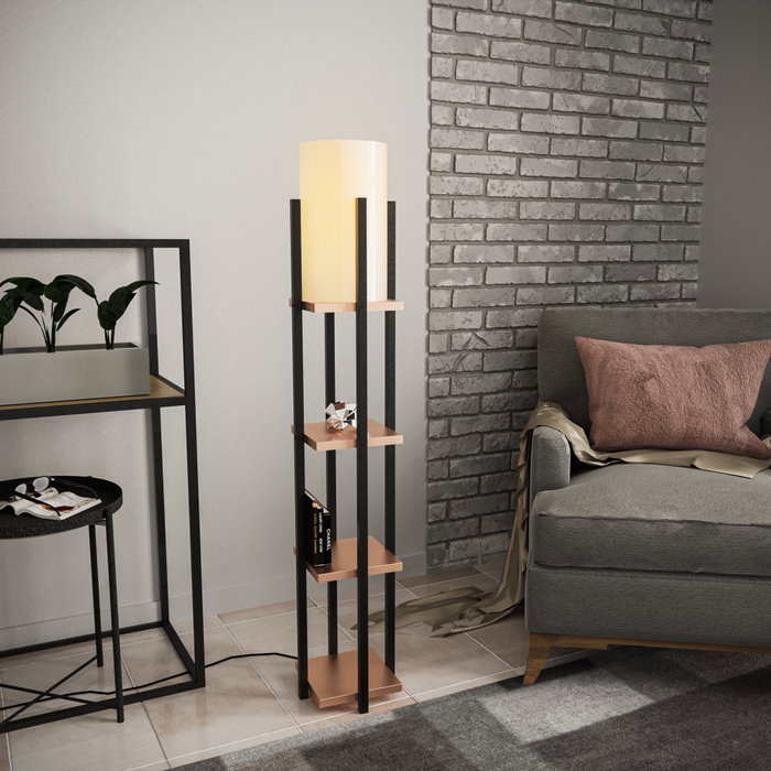 Opviq Shelf Lamp - 8113 Negro y cobre Opviq Shelf Lamp - 8113 Negro y cobre